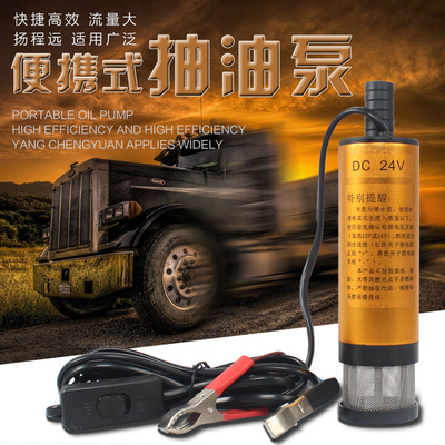 家用车载鱼缸微型抽油泵电动12V24V机油油泵柴油小型抽水泵水磅机
