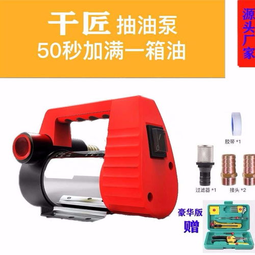 高效便捷的电动抽油泵 12V/24V/220V多电压选择，满足多样化需求